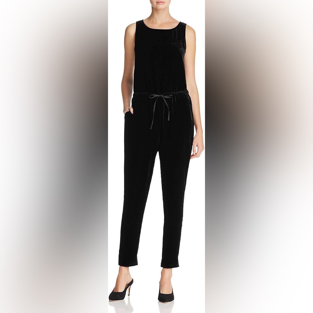 Eileen Fisher Black Velvet Joggers